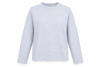 F&F Womens Blue Mock Neck Polyester Pullover Jumper Size 8