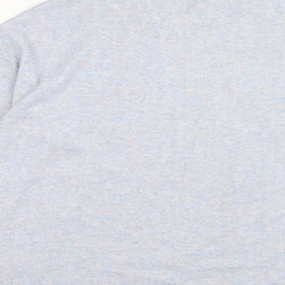 F&F Womens Blue Mock Neck Polyester Pullover Jumper Size 8