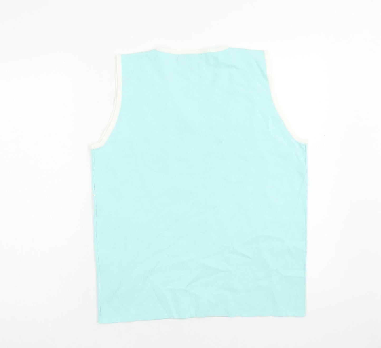 Womens UK Size L Casamia Blue Vest Jumper