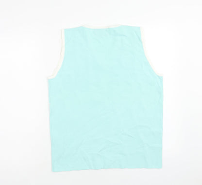 Womens UK Size L Casamia Blue Vest Jumper