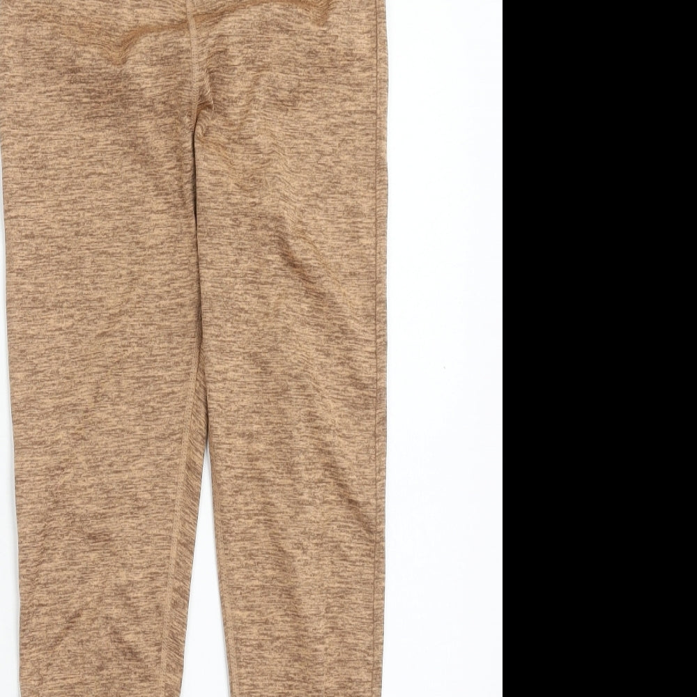 ASOS Womens Brown Polyester Compression Leggings Size 8 Regular Pullover