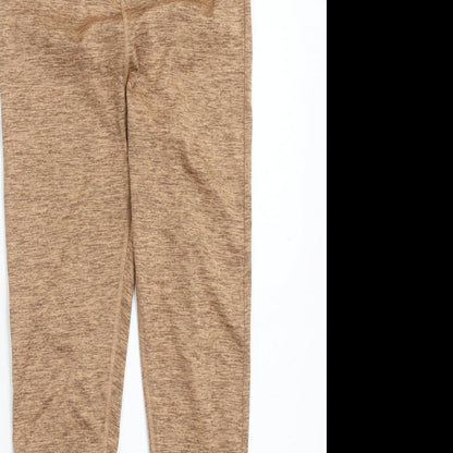 ASOS Womens Brown Polyester Compression Leggings Size 8 Regular Pullover