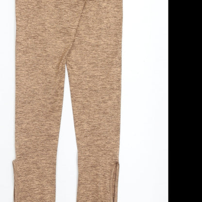 ASOS Womens Brown Polyester Compression Leggings Size 8 Regular Pullover