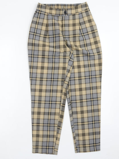 Primark Womens Multicoloured Geometric Polyester Trousers Size 8 Regular