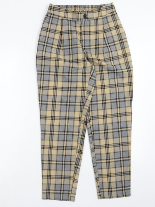 Primark Womens Multicoloured Geometric Polyester Trousers Size 8 Regular