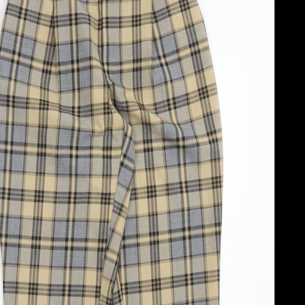 Primark Womens Multicoloured Geometric Polyester Trousers Size 8 Regular