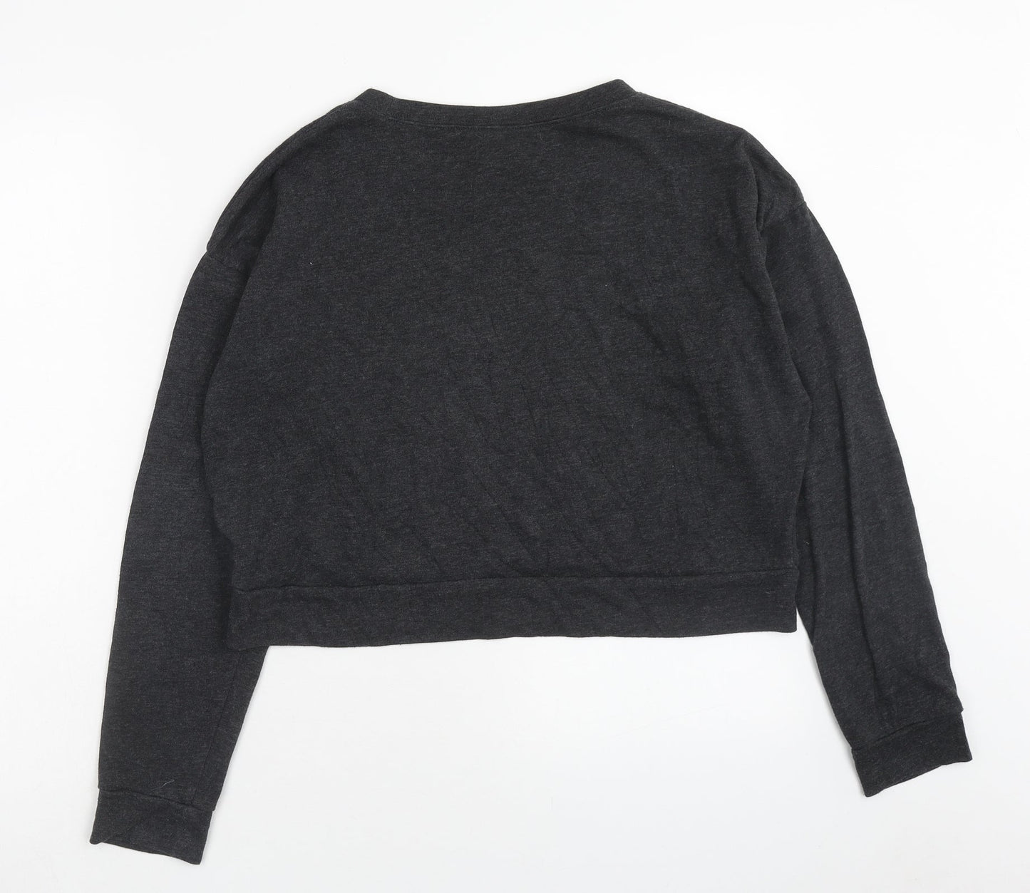 H&M Womens Grey Cotton Pullover Sweatshirt Size M Pullover