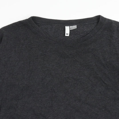 H&M Womens Grey Cotton Pullover Sweatshirt Size M Pullover