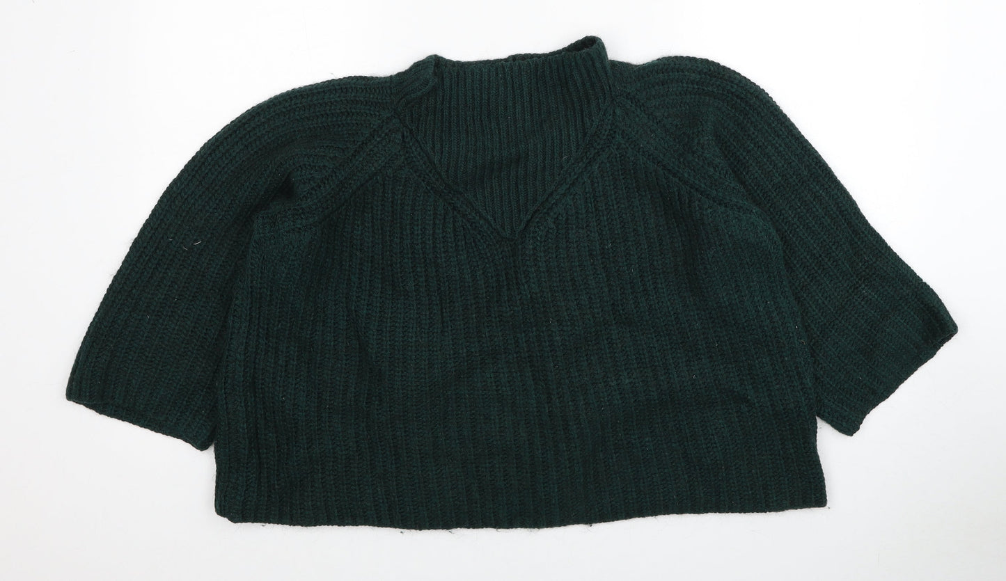 Womens UK Size 14 Marks and Spencer Green Pullover Jumper