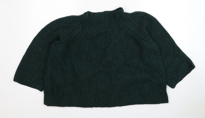 Womens UK Size 14 Marks and Spencer Green Pullover Jumper