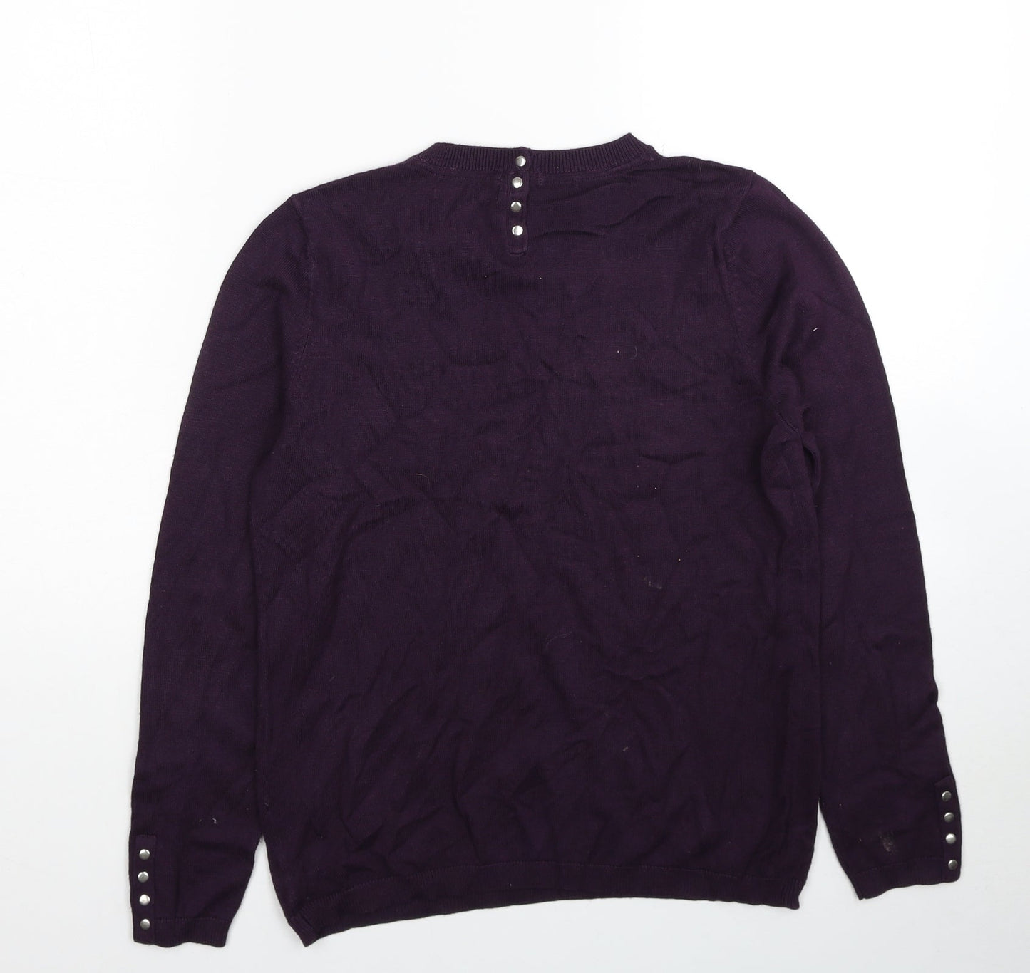 Womens UK Size 12 Debenhams Purple Pullover Jumper