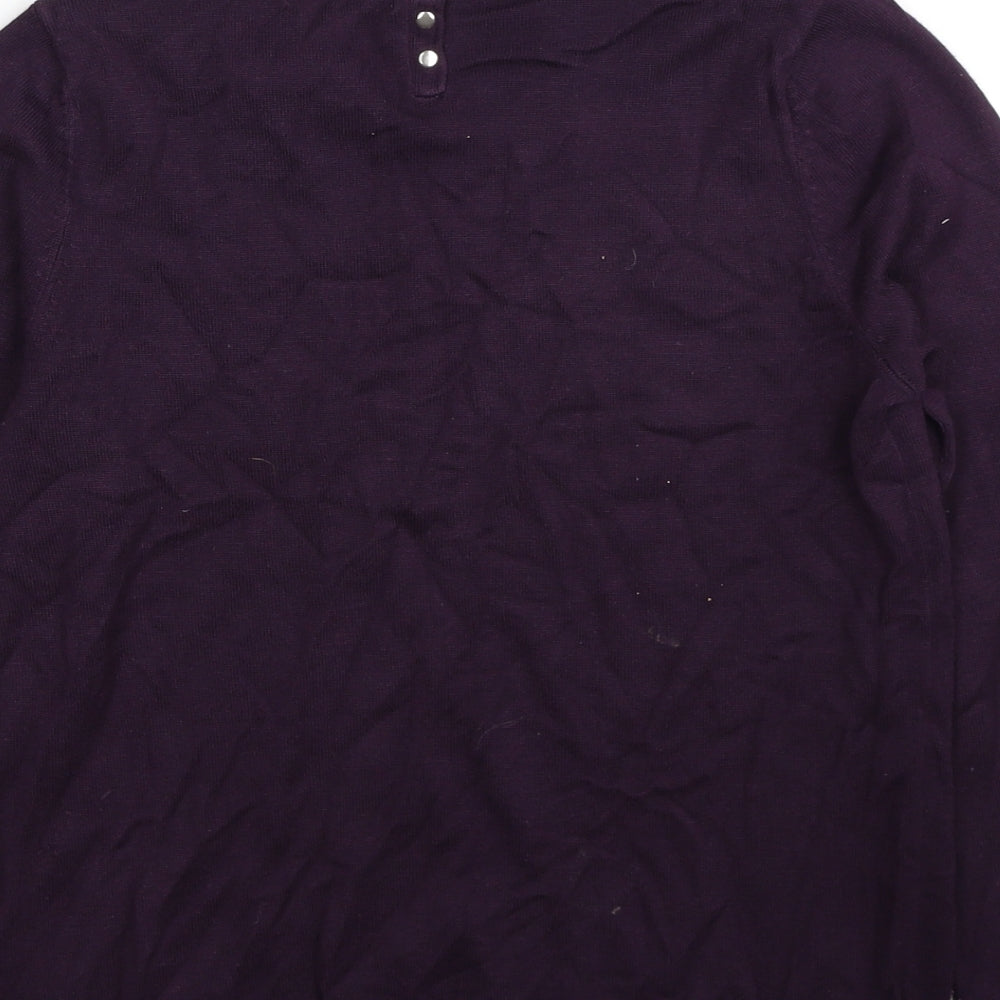 Womens UK Size 12 Debenhams Purple Pullover Jumper