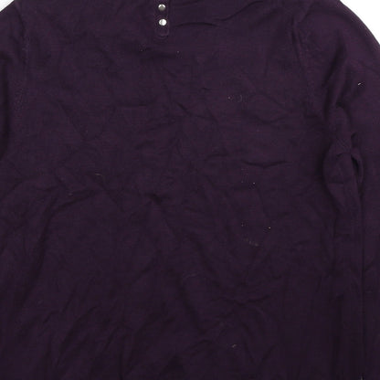 Womens UK Size 12 Debenhams Purple Pullover Jumper