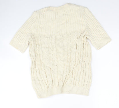 Womens UK Size 10 Per Una Ivory Pullover Jumper
