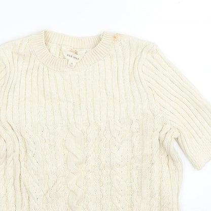 Womens UK Size 10 Per Una Ivory Pullover Jumper