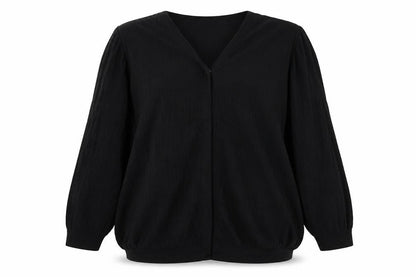 SheIn Girls Blue V-Neck Viscose Pullover Jumper Size 11-12 Years Button