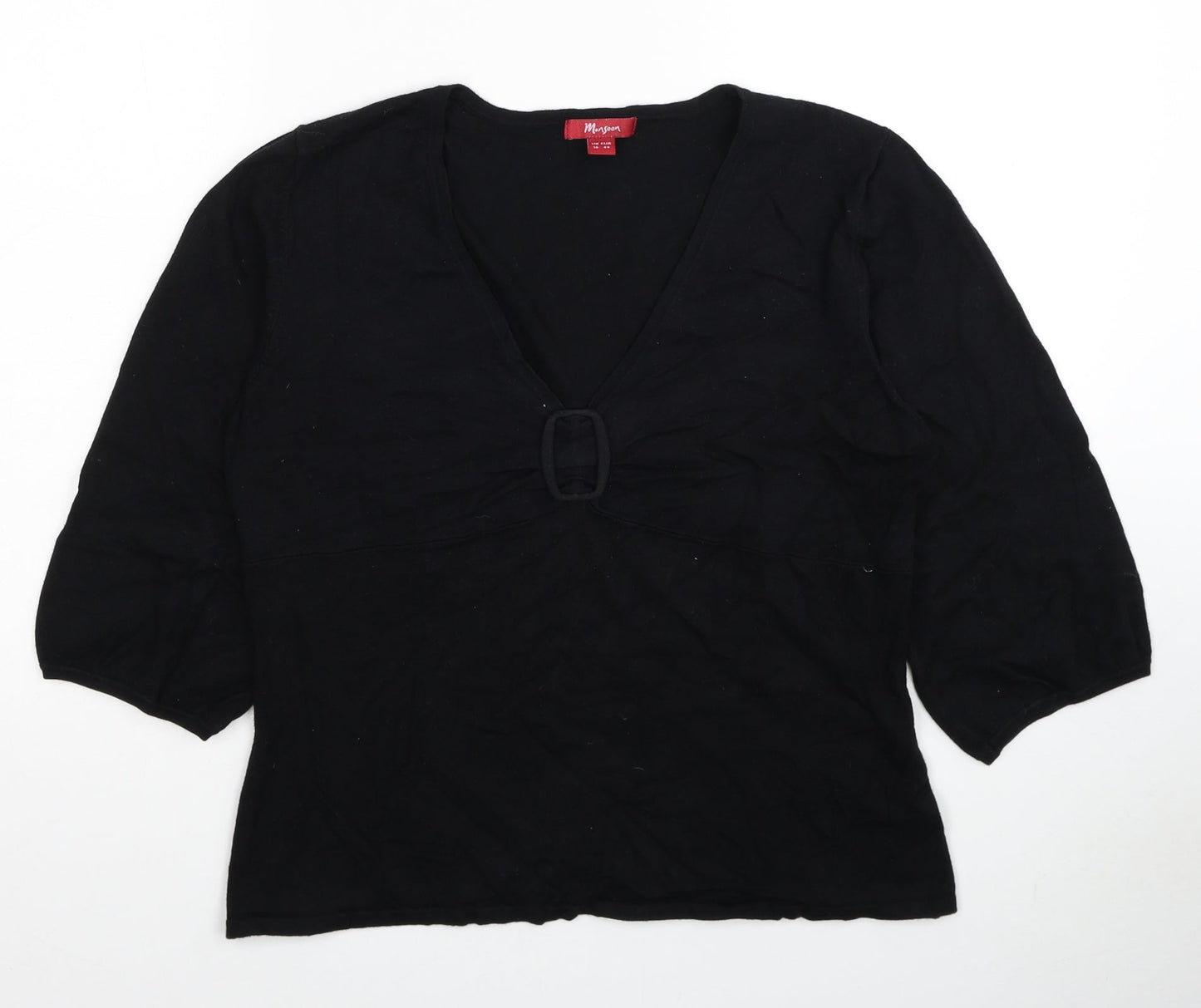 Womens UK Size 12 Monsoon Black Pullover Jumper