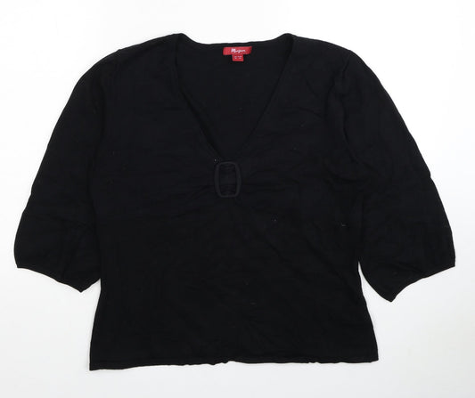 Womens UK Size 12 Monsoon Black Pullover Jumper