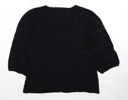 Womens UK Size 12 Monsoon Black Pullover Jumper
