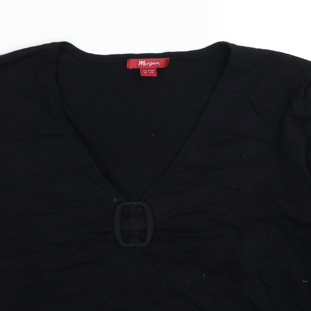 Womens UK Size 12 Monsoon Black Pullover Jumper