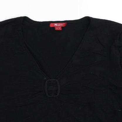 Womens UK Size 12 Monsoon Black Pullover Jumper