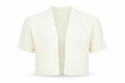 Womens UK Size S SheIn White Shrug Jumper
