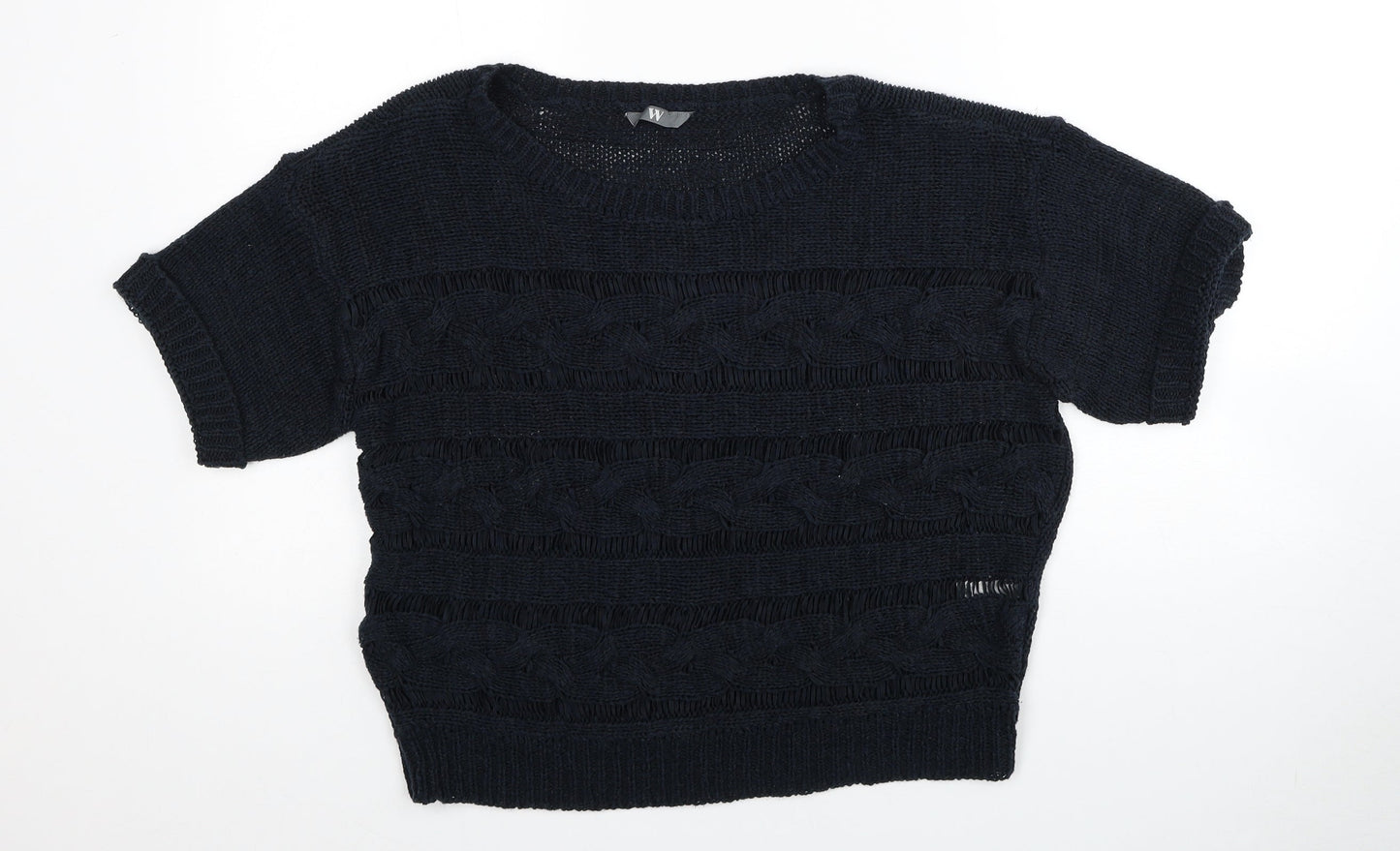Womens UK Size 12 BHS Black Pullover Jumper