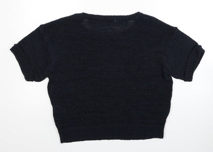 Womens UK Size 12 BHS Black Pullover Jumper