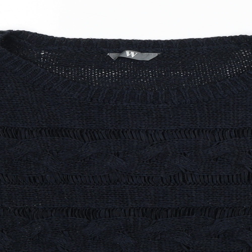 Womens UK Size 12 BHS Black Pullover Jumper