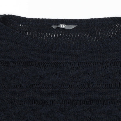 Womens UK Size 12 BHS Black Pullover Jumper