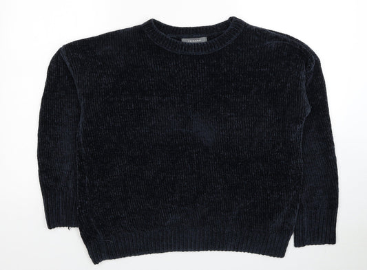Primark Womens Blue Boat Neck Polyester Pullover Jumper Size 6 - Size 6/8