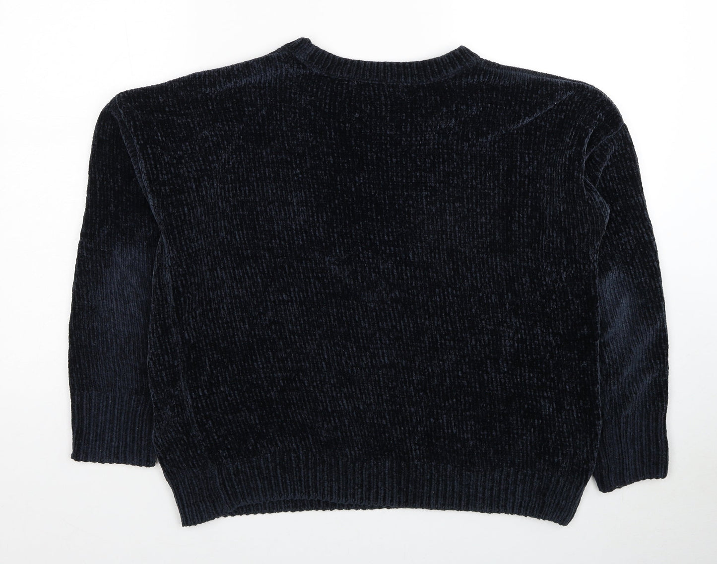 Primark Womens Blue Boat Neck Polyester Pullover Jumper Size 6 - Size 6/8