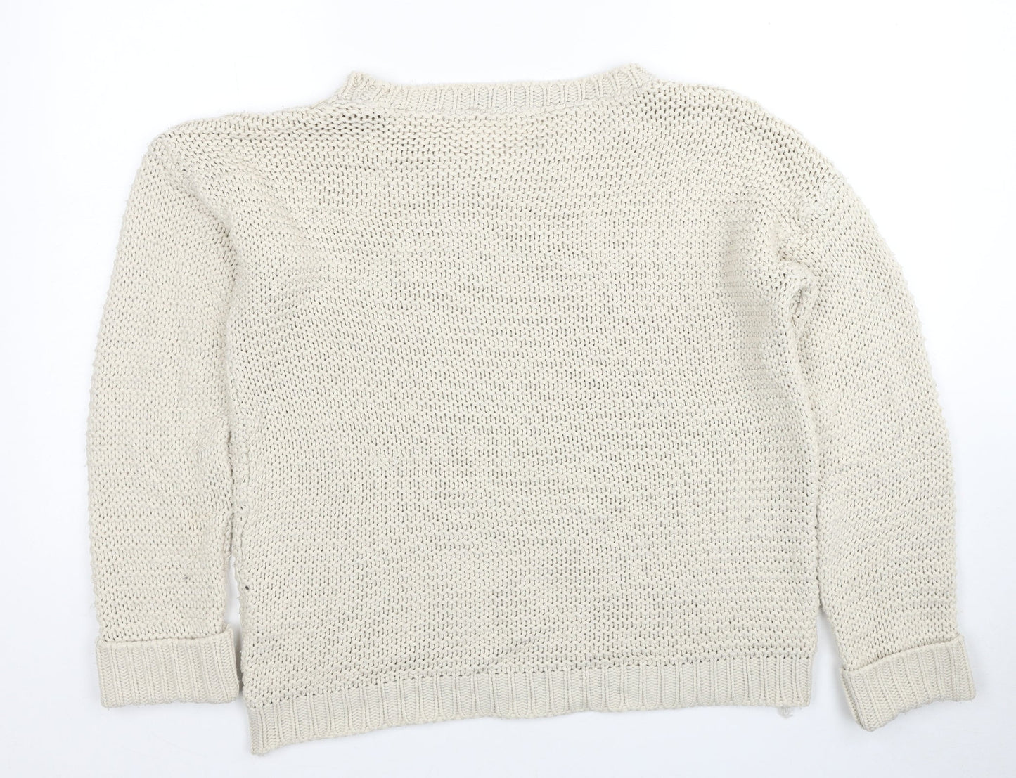 Womens UK Size 6 Miss Selfridge Beige Pullover Jumper