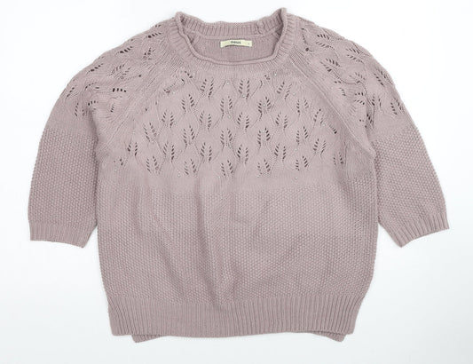 Womens UK Size M Oasis Pink Pullover Jumper