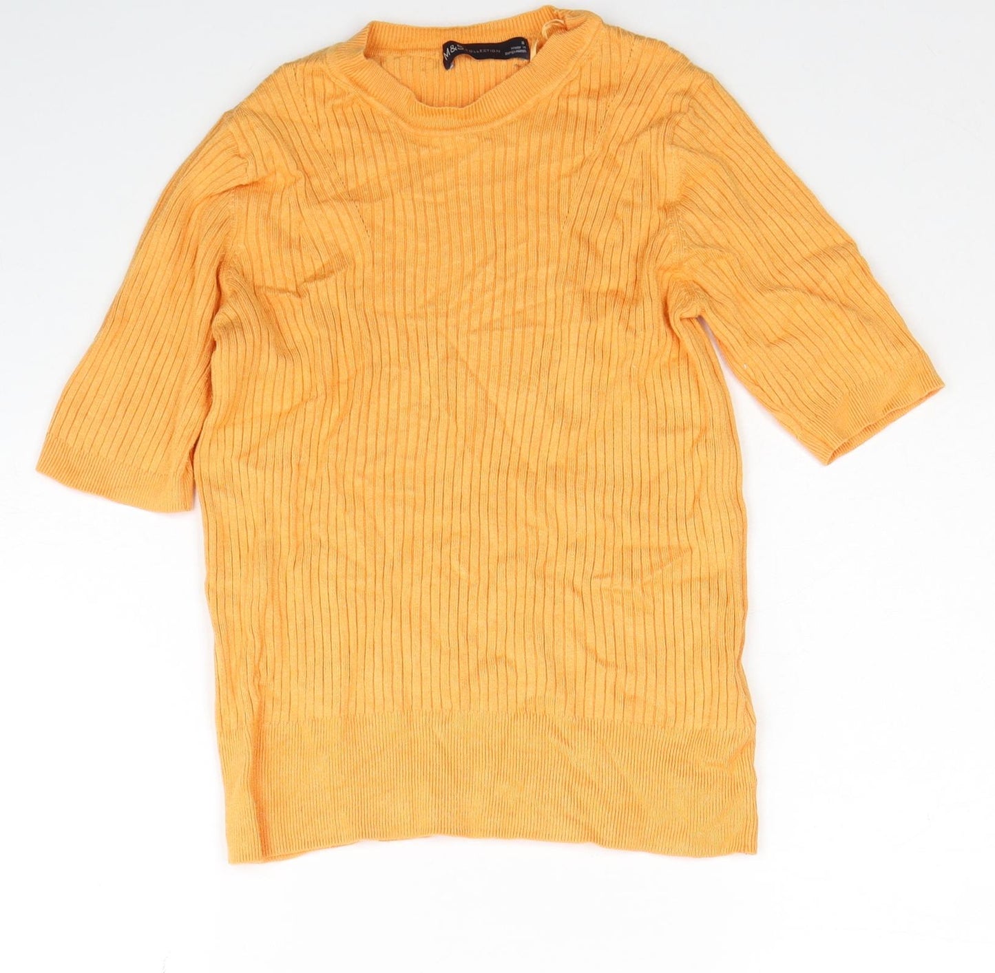 Womens UK Size 8 Marks and Spencer Orange Pullover Jumper