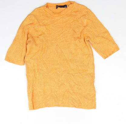 Womens UK Size 8 Marks and Spencer Orange Pullover Jumper