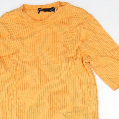 Womens UK Size 8 Marks and Spencer Orange Pullover Jumper
