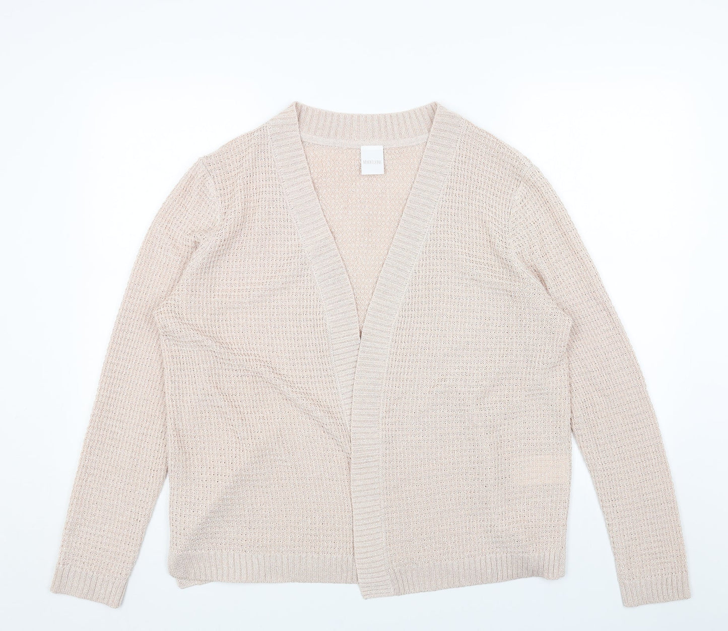 Madeline Womens Pink V-Neck Viscose Shrug Jumper One Size