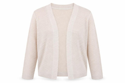 Madeline Womens Pink V-Neck Viscose Shrug Jumper One Size