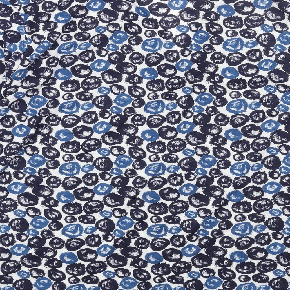 Womens UK Size M Isle Blue Basic T-Shirt