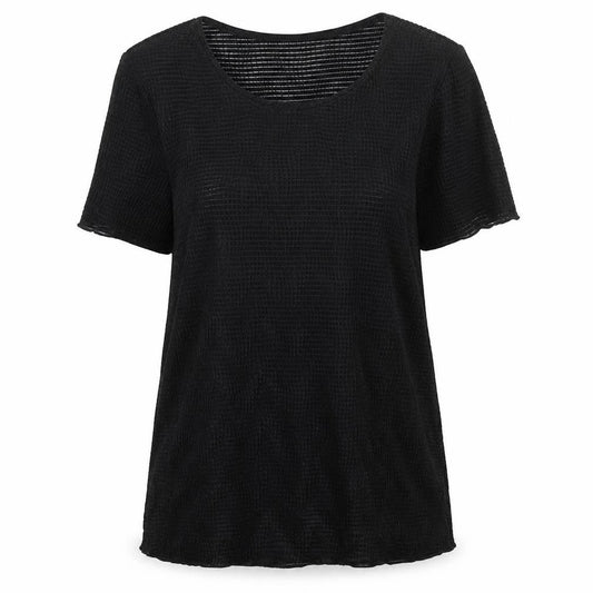 Womens UK Size 14 Bonmarché Black Basic T-Shirt