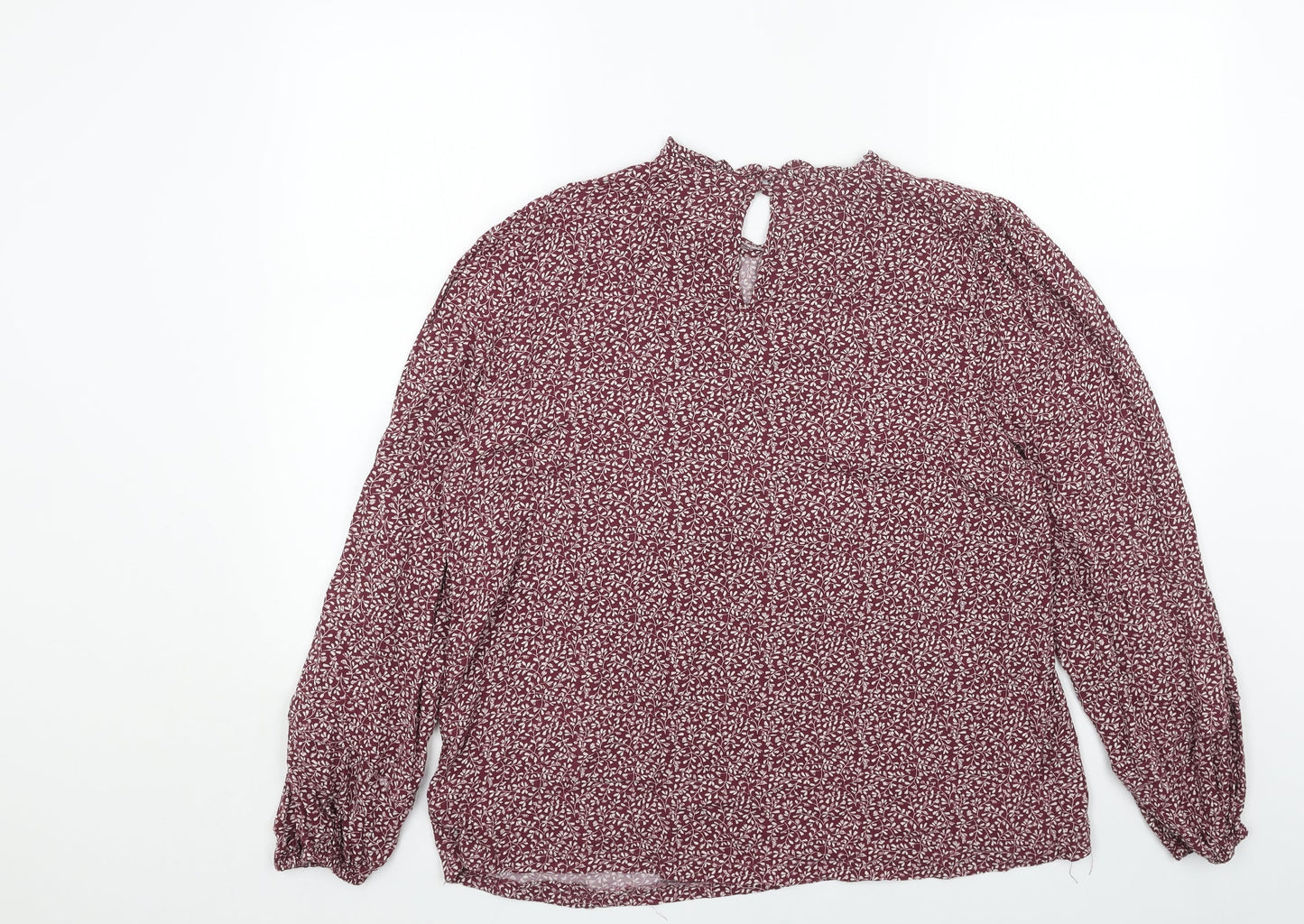 Womens UK Size 16 Marks and Spencer Red Basic Blouse