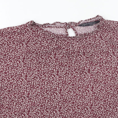 Womens UK Size 16 Marks and Spencer Red Basic Blouse