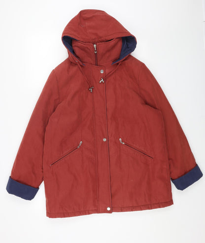 Womens UK Size 16 Wishwood Orange Overcoat