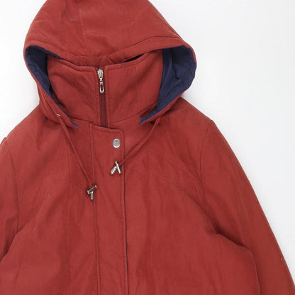 Womens UK Size 16 Wishwood Orange Overcoat
