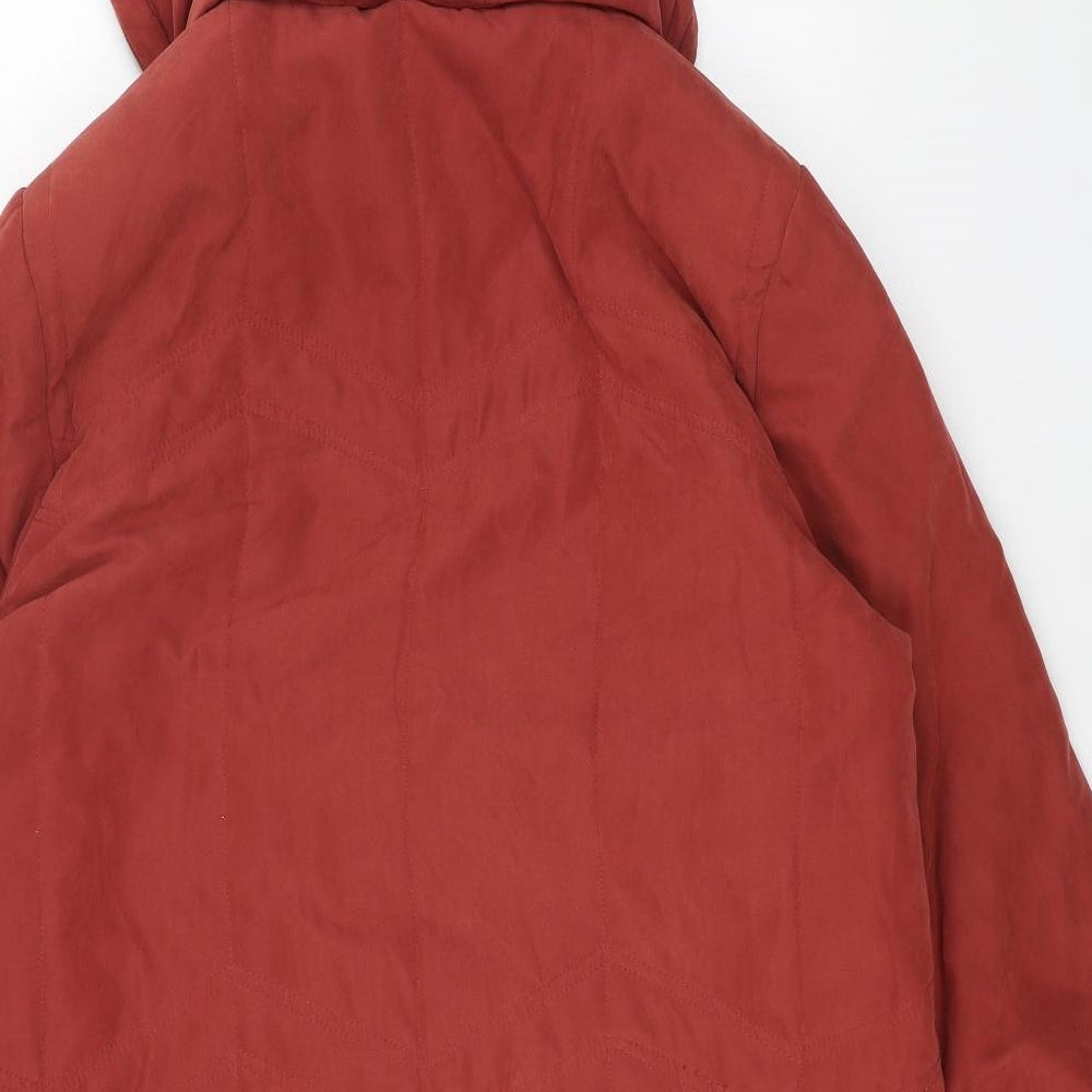 Womens UK Size 16 Wishwood Orange Overcoat