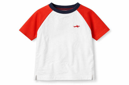 George Boys White Cotton Basic T-Shirt Size 12 Months Round Neck Pullover