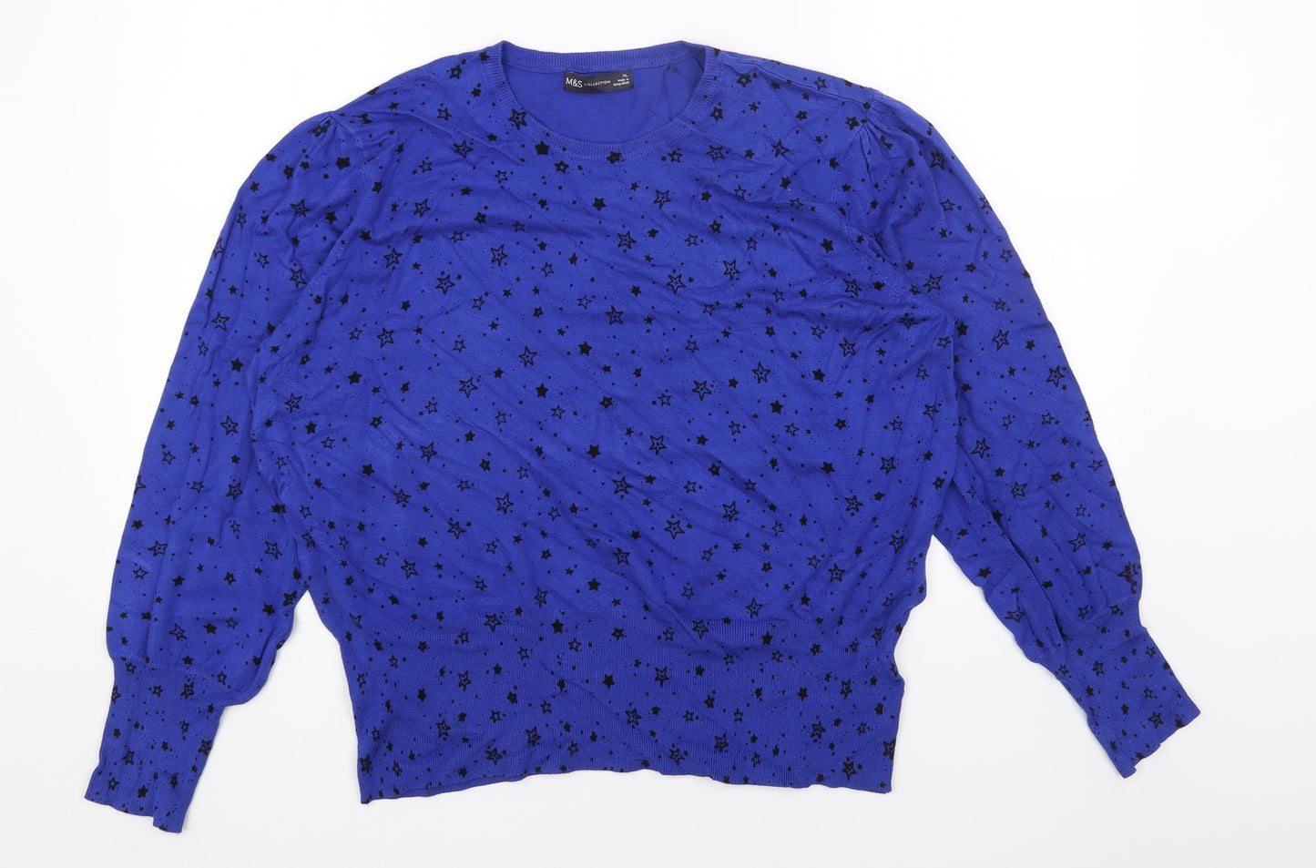 Womens UK Size XL Marks and Spencer Blue Pullover Jumper
