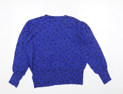 Womens UK Size XL Marks and Spencer Blue Pullover Jumper