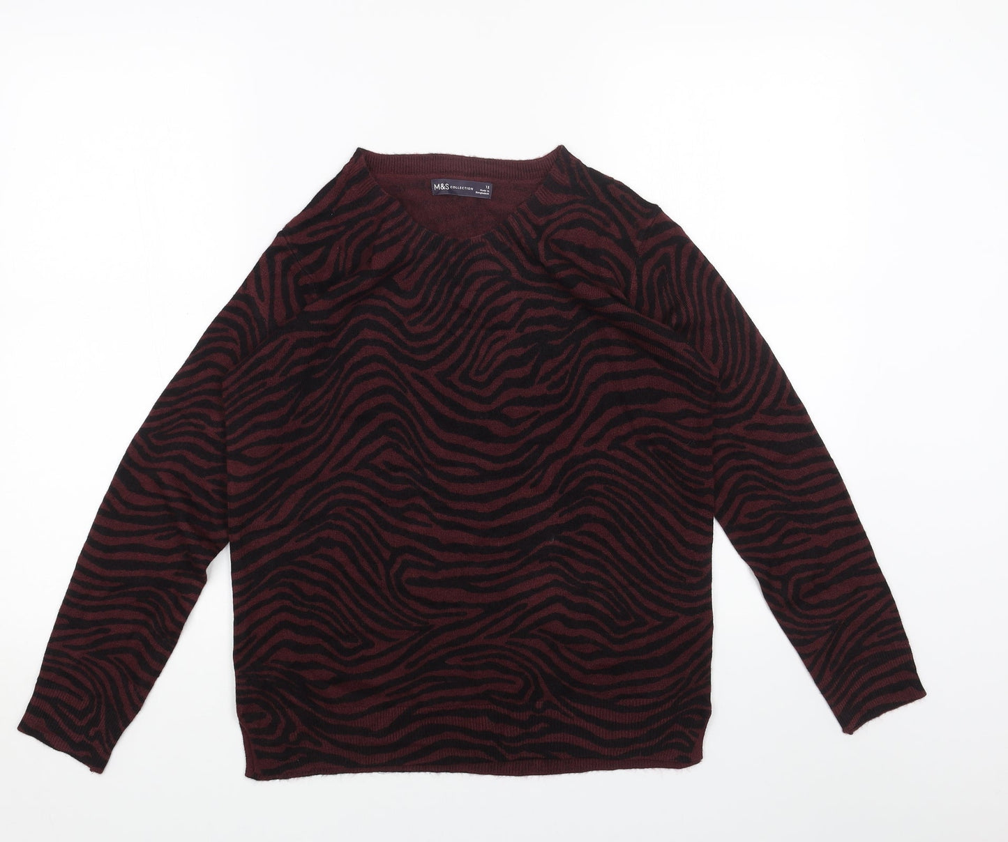 Womens UK Size 12 Marks and Spencer Purple Pullover Jumper